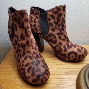 Leopard Print Booties